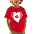 thumbnail image 1 of T-shirt de Célébration du Canada pour Garçons, Imprimé Graphique du Drapeau Canadien, Col Rond, Manches Courtes, Blouse pour Enfants, Chandails Graphiques de la Fête du Canada, Décontracté, Filles, Fierté du Canada, Haut Graphique Décontracté, 1 of 5