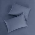 thumbnail image 3 of Microfiber Bed Sheet Set Hotel Style Deep Pocket，Cool & Breathable Bed Sheets Grey blue, 3 of 8