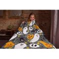thumbnail image 5 of Halloween Ghost Pumkin Bat Fleece Blanket Throw | Super Soft, Plush, Luxury Flannel Throw | for Bed, Sofa, Couch, Travel, Camping 60"x50" for Teens, 5 of 6