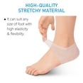 thumbnail image 4 of Heel Protectors for Shoes 3 Pairs Heel Cups for Heel Pain Relief Gel Heel Pads for Women and Men Silicone Socks Moisturizing for Blister, Cracked Foot, 4 of 9