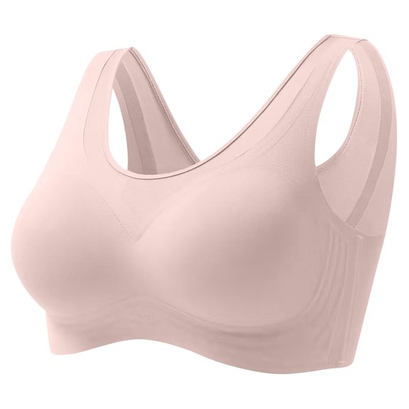 2025 Summer Savings! Bras for Womens,loopsun Women Wireless Large Size Pull Together Bra Comfortable Underwear