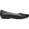 thumbnail image 2 of Naturalizer Women's Maxwell Round Toe Slip-On Ballet Flats Black Leather 8WW, 2 of 5