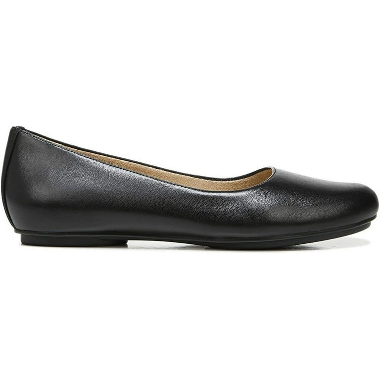 Naturalizer Women's Maxwell Round Toe Slip-On Ballet Flats Black