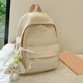 thumbnail image 3 of ZPAQI Student School Backpack Solid Color Rucksack Woman Backpack Travel Backpack, 3 of 21