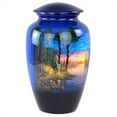 thumbnail image 2 of 10" Aluminum Cremation Urn (Campfire Blue), 2 of 3