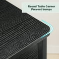 thumbnail image 5 of DSSTYLES Nightstand with Drawer and Shelf, Wood End Table Side Table Beside Table Nightstands for Bedroom Living Room College Dorm, Black, 5 of 9