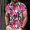 Multicolor, variant on VgaVtl Big and Tall Polo Short Sleeve Shirts for Men Clothing for Men Loose Love Print Beach Button Casual Tops,2XL
