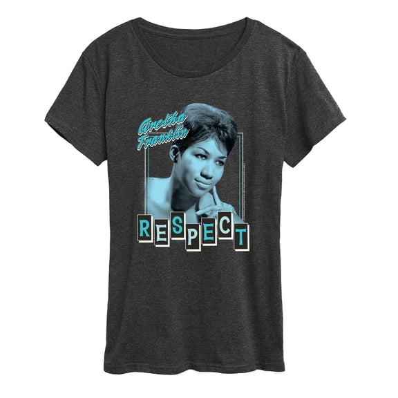 Aretha Franklin - Respect Portrait - Women's Short Sleeve Graphic T-Shirt