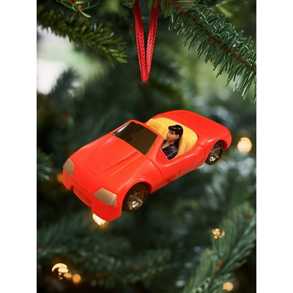 Ornament DC Superman Lois Lane in Red Car Toy Vehicle Figure Figurine Charm 3”