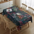 thumbnail image 2 of Pioneer Flower Floral Print Pattern Rectangle Tablecloth 60"x84",Waterproof Polyester Rectangle Table Cloth, Wipeable Spillproof Polyester Tablecloth for Dining, Camping, Indoor and Outdoor, 2 of 5