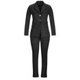 thumbnail image 4 of Scyoekwg Womens Blazer and Pants Outfit Business Office Work 2 Piece Sets Long Sleeve Coat Suit Pants Matching Outfits Casual Two Piece Set Fashion Outfits Sets (Black,L), 4 of 7