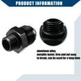 thumbnail image 6 of Unique Bargains 1 Set Fuel Fitting Fuel Line Male Flare Adapter for Car Metric M14x1.5 to 8AN Male Flare Adapter Black, 6 of 6
