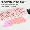 thumbnail image 2 of Chicmine Cloud Keyboard Wrist Rest Holder Ergonomic Mouse Wrist Support for Pain Relief & Easy Typing Super Soft Non-slip Silicone Hand Rest Pad Cushion for Office Work Computer Gaming, 2 of 11