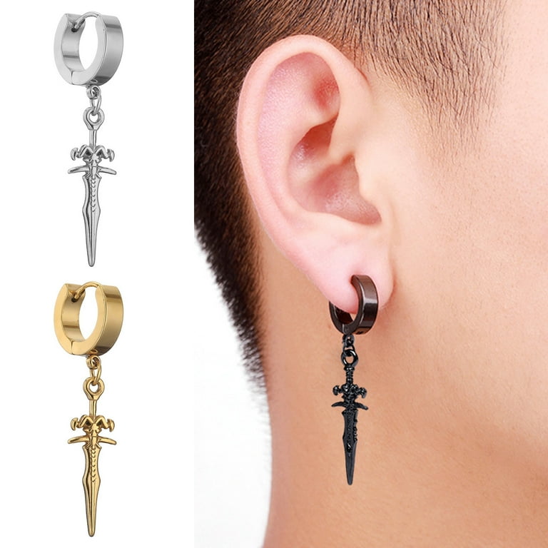 Mens punk earrings shop
