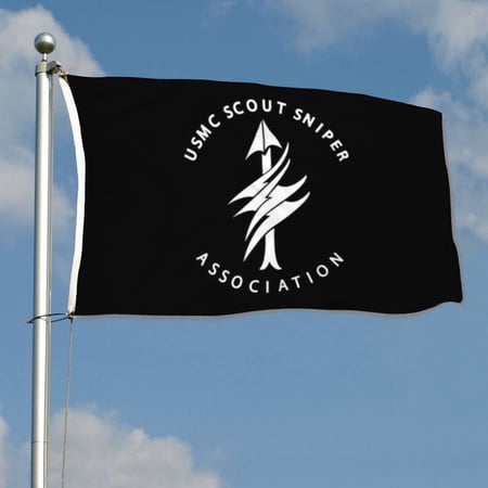 mokarier Scout Sniper SSA Flag Banner Outdoor Indoor Decoration Flag 3x5Feet Double Stitched Polyester with Brass Grommets