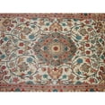 thumbnail image 4 of Exclusive Ivory Medallion Designed Rectangle Area Rugs Hand Knotted Wool Silk Carpet (6 x 4)', 4 of 9