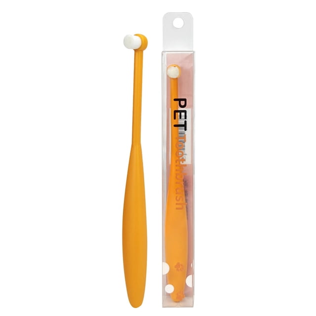 Cepillo de dientes para mascotas de ABS, cerdas suaves y finas, cabezal de tamaño moderado y mango ergonómico para perros y gatos, limpieza dental, higiene bucal y cuidado de las encías