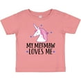 thumbnail image 3 of Inktastic My Meemaw Loves Me Unicorn Girls Baby T-Shirt, 3 of 5