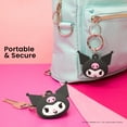 thumbnail image 3 of iFace Licensed Apple AirTag Cute Special Silicone Character Protective Cover with Carabiner Keychain Clip AirTags Case for Girls and Women - Kuromi, 3 of 6
