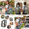 thumbnail image 5 of Kuiaobaty Aztec Cow Print Backpack Set for Boys Girls Clear Backpack and Lunch Bag Set with Cup Holder Lightweight Clear Bookbag and Pencil Case for School, 5 of 5