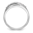 thumbnail image 2 of Auriga 14K White Gold 7-Stone Diamond Complete Band for Mens Size 10 (0.49ct, Clarity- I1), 2 of 6