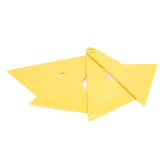 Unique Bargains 4Pcs Plastic Triangle Tip Car Scraper Window Film Squeegee Vinyl Sticker Wrapping Tool