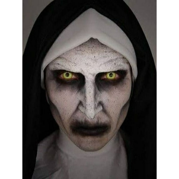 The Nun DIY 5D Diamond Painting Art Kits for Adults Horror Film Diamond Painting Round Drill Art Craft Kits for Home Wall Decor Gifts 12x16 inch