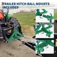 thumbnail image 4 of 3 Point Trailer Hitch for Tractor - 2" Receiver & Ball Mount with Towing Hook, Heavy Duty Category 1 Quick Hitch Attachment Compatible with Kubota & Subcompact Tractors, 4 of 7