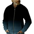 thumbnail image 2 of Ceisia Men's Winter Warm Hooded Zipper Closure Solid Color Jacket - Acrylic for Daily & Outdoor Wear Gift, 2 of 5