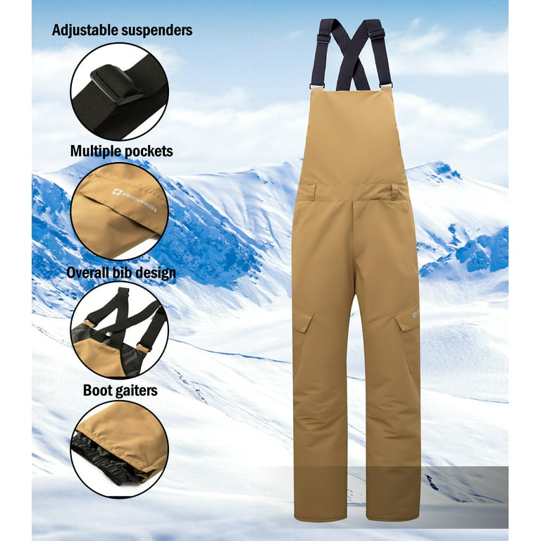 Alpine Swiss Mens Waterproof Snow Pants with