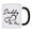 Mug-0036-Blk, variant on LOL, Laughing Looking Face Text Image We send each other Coffee Mug-0161-Black