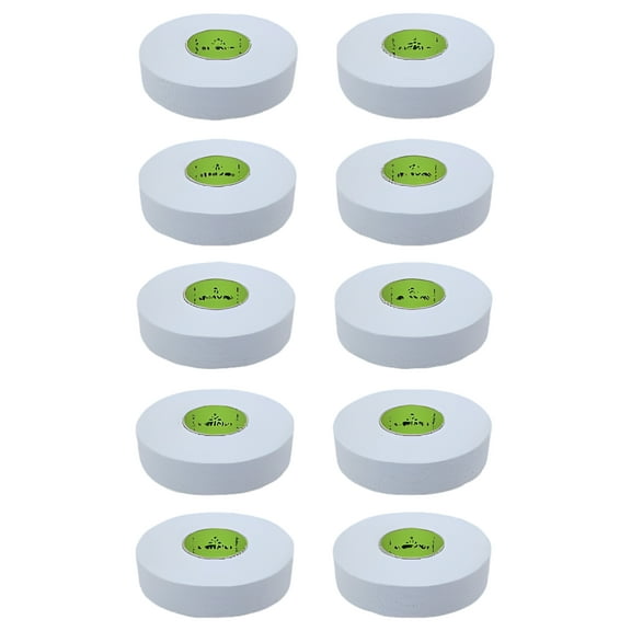Renfrew Pro Ice Hockey WHITE Cloth Tape - Stick, Blade, Handle - 10 Roll Pack