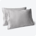 thumbnail image 1 of Bare Home Juego de Fundas de Almohada Colección Premium 1800, Doble Cepillado, Ultra Suave, Tamaño King, Gris Claro, 2 Unidades, 1 of 7