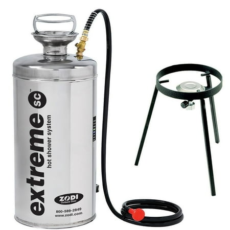 - Zodi Extreme Self Contained 3 Gallon Propane Fueled Portable Camping Hot Shower