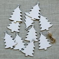 thumbnail image 4 of Adornos de madera para árbol de Navidad, espacios en blanco con cuerdas para manualidades, decoración de tarjetas, 10 piezas, 4 of 4