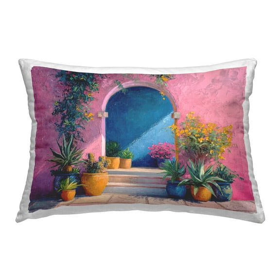 Stupell Industries Floral Arched Doorway Decorative Printed Throw Pillow Design by Imagine It Images
