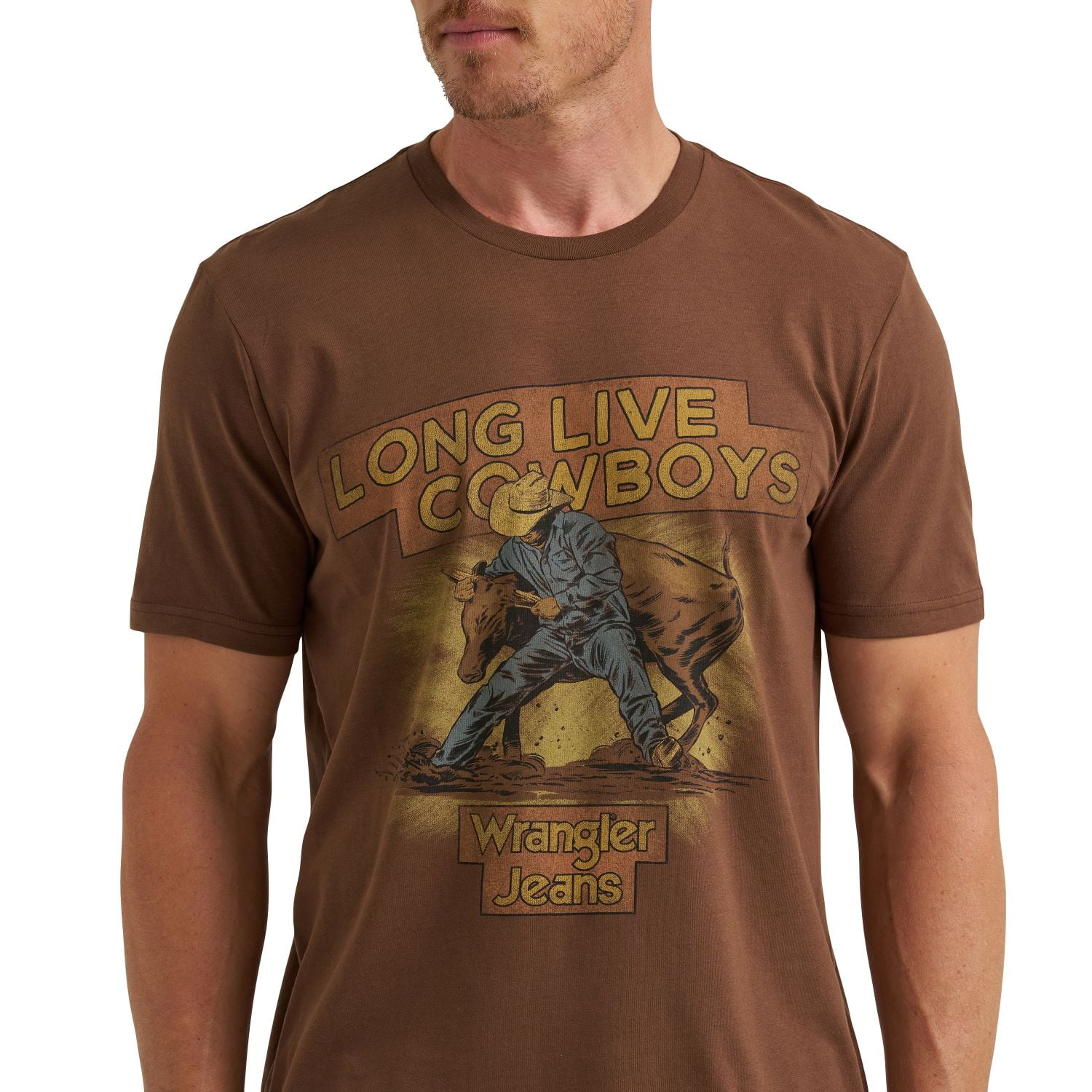 Wrangler® Men's Graphic Short Sleeve Tee Shirt, WRANGLER WRG RODEO TEE