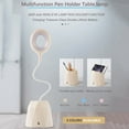 thumbnail image 4 of USB Rechargeable LED Touch Table Lamp Flexible Reading Light with Phone Holder, 4 of 10