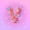 Pink Purple V, variant on Manfei Floral Butterfly Letter M Twin Comforter Sets, Sparkle Print Pink Bedding Set for Girls Women, Pink Reversible, 2 Pieces