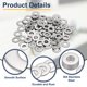 thumbnail image 3 of Arandela Plana M4 para Tornillo, 120Pcs Arandelas de Acero Inoxidable 304 4MM ID x 10MM OD x 1MM Grosor (Tono Plateado), 3 of 6