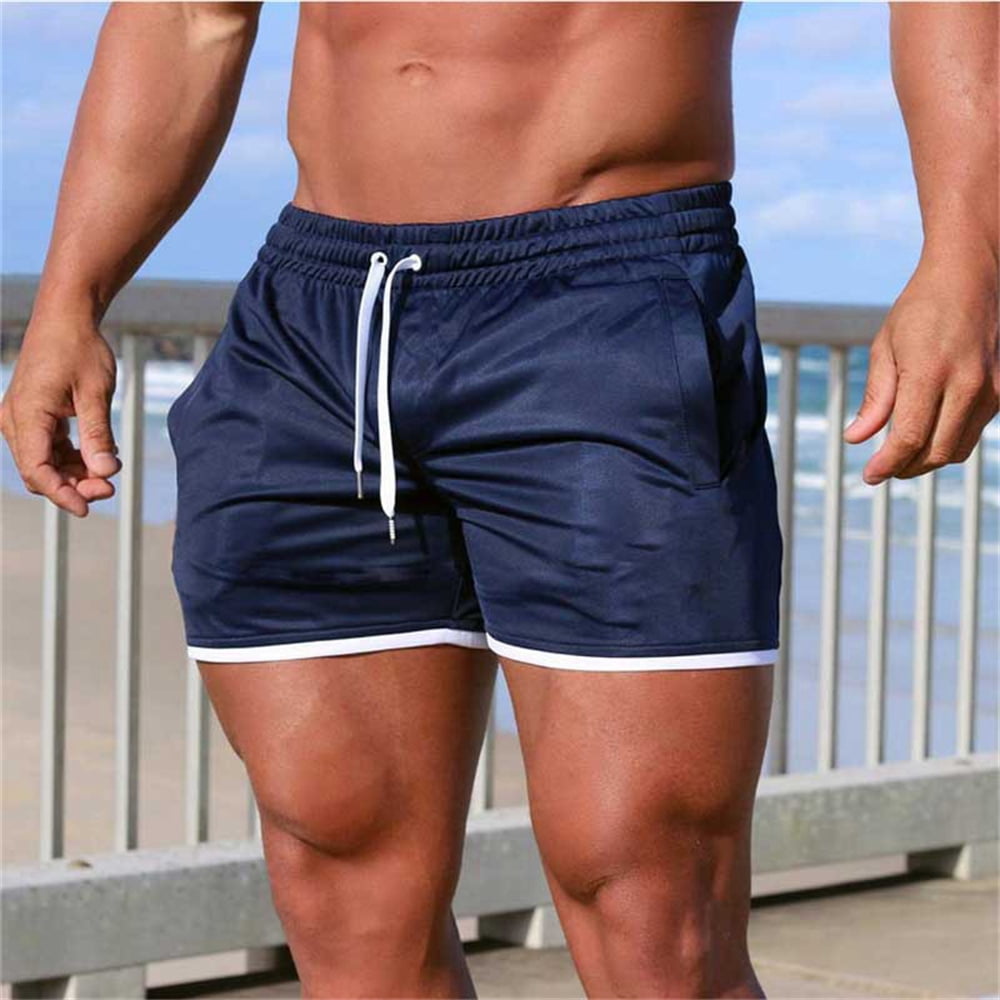 Men Fitn Shorts Quick Drying Gym Beach Shorts Summer Lounging Sport Workout  Running Short Pants with Pockets : Amazon.in: Clothing & Accessories