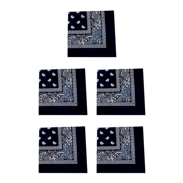 Pañuelo Advancent Unisex Hip Hop Banda para el cabello negra 54x54cm