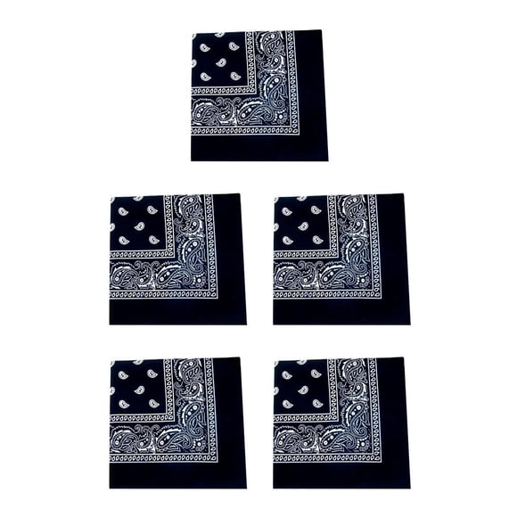 Inteprter Bandana pañuelo Unisex Hip Hop Banda para el cabello negra Pañuelo para el cuello Sombreros deportivos Muñequeras Cabeza Bufandas cuadradas Type6 NO6 Inteprter CBP119276