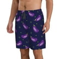 thumbnail image 2 of Kdxio Eggplant Pattern Mens Casual Shorts - Drawstring Summer Beach Sports Shorts for Men, 2 of 9
