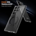 thumbnail image 2 of Dteck Magnetic for Samsung Galaxy S24 Ultra Case Electroplated TPU Frame Compatible with MagSafe Hard PC Clear Back Shockproof Phone Cover for Samsung Galaxy S24 Ultra,Black, 2 of 8
