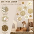 thumbnail image 4 of 11Pcs Wall Basket Decor Set Round Wall Hanging Woven Basket Rustic Woven Basket Wall Decoration Handcrafted Basket Wall Art Decoration 8 Sizes for Bedroom Living Room Hotel, 4 of 7
