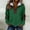 Green#women half zip pullover, variant on Women's Half Zip Sherpa Collared Color Block Elbow Patch Long Sleeve Fall Winter Basic Pullover Tops Green,S
