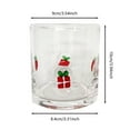 thumbnail image 2 of Christmas Juice Glasses 14-Ounce Double Layer Old Fashioned Icon Handblown Glass for Holiday Party Supplies Gift (Christmas Gift), 2 of 3