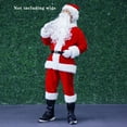 thumbnail image 4 of 7Pcs Santa Claus Suit Cosplay Costume Set Adults Men Red Deluxe Classic Velvet Santa Claus Outfits for Christmas Party Cosplay, 4 of 9