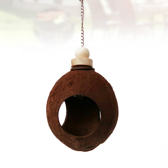 WHAMVOX 3-Hole Hut Hummingbird House Birdhouse Make Food Dispenser for Front Yard Patio